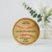 ヴィンテージ 野球 誕生日パーティ スポーツ インビテーション (スタンド正面)