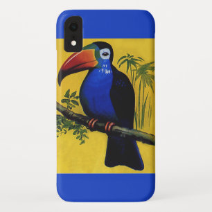 ヴィンテージ　野生動物　鳥　樹上の熱帯のオオハシ iPhone XRケース