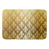 ヴィンテージ、金ゴールド、(紋章の)フラ・ダ・リ、アンティーク、ヴィンテージ、上品、おもしろい バスマット (正面)
