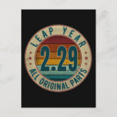 ヴィンテージ 閏年 2月29日 全てオリジナルパーツ ポストカード (正面)