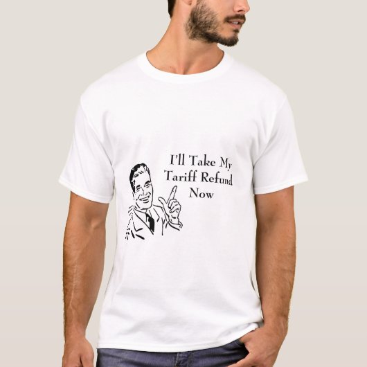 ヴィンテージ 関税 還付 小切手 Tシャツ (正面)