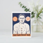 ヴィンテージ「防痛剤」広告 ポストカード (スタンド正面)