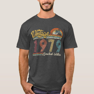ヴィンテージ 限定版 ビンテージ 1979 バースデーリトロ Tシャツ