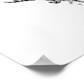 ヴィンテージ〔雄ジカの〕枝角イラストレーション ポスター (角)