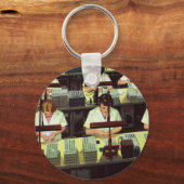 ヴィンテージ、電話の組立ライン・ワーカー キーホルダー (裏面)