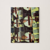 ヴィンテージ、電話の組立ライン・ワーカー ジグソーパズル (縦)