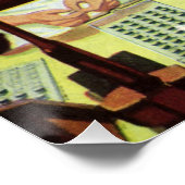 ヴィンテージ、電話の組立ライン・ワーカー ポスター (コーナー)