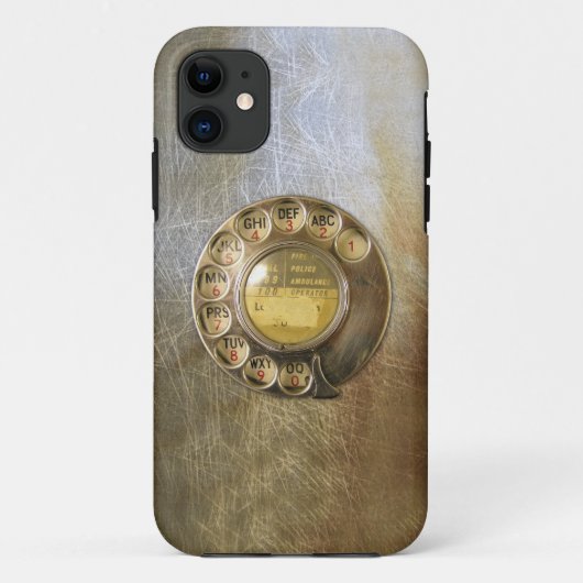 ヴィンテージ_電話_ダイヤル04 Case-Mate iPhoneケース (裏面)