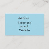  ヴィンテージ。青いバラ。 名刺 (裏面)