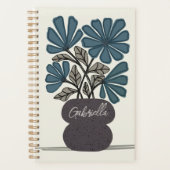 ヴィンテージ（青） プランナー手帳 (正面)