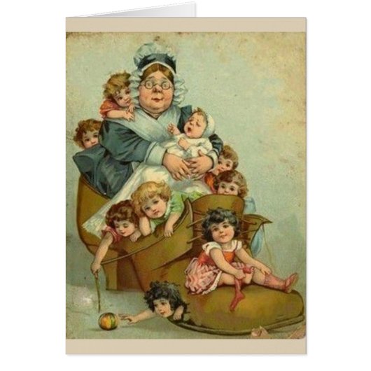 ヴィンテージ-靴に住んでいた老女、 (正面)