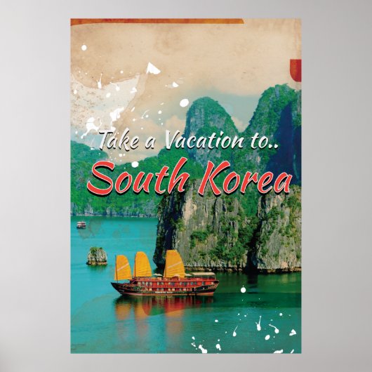 ヴィンテージ 韓国 旅行ポスター ポスター (正面)