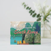 ヴィンテージ 韓国 旅行ポスター ポストカード (スタンド正面)