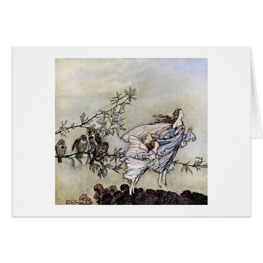 ヴィンテージ-飛行中の妖精、 (正面横)