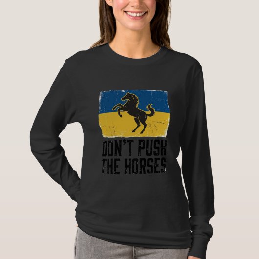 ヴィンテージ 馬を押すな Tシャツ (正面)