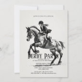 ヴィンテージ+馬術+競馬+ダービーパーティー+招待状 招待状 (正面)