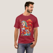 ヴィンテージ 馬 2026年 午年 Tシャツ (正面フル)