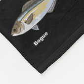 ヴィンテージ 魚類図鑑 フィッシング フリースブランケット (角)