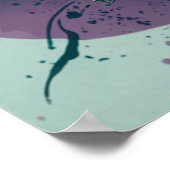 ヴィンテージ《鳥》アメリカゴガラスプレンダー – ティール（緑がかった色） ポスター (角)