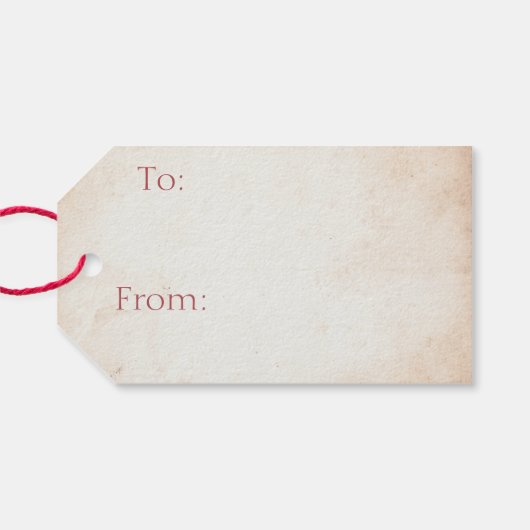 ヴィンテージ(鳥)ショウジョウコウカンチョウカスタムクリスマスホリデイ ギフトタグ (裏面横)