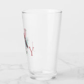 ヴィンテージ（鳥）ショウジョウコウカンチョウカスタムクリスマスホリデイ タンブラーグラス (左)