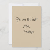 ヴィンテージ(鳥)ショウジョウコウカンチョウレッドバードオンアブランチありがとう カード (裏面)