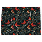 ヴィンテージ(鳥)ショウジョウコウカンチョウ抱き枕 ラージペーパーバッグ (正面)