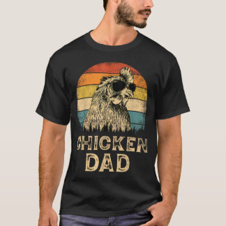 ヴィンテージ 鶏おやじ ニワトリ好き パパ 父の日 Tシャツ