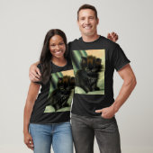 ヴィンテージ 黒い子猫のイラスト Tシャツ (ユニセックス)