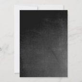 ヴィンテージ 黒板 ピンク グレー 結婚式招待状 招待状 (裏面)