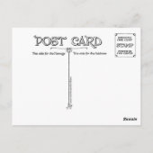 ヴィンテージ「黒猫」ストーリー好き向け広告 ポストカード (裏面)