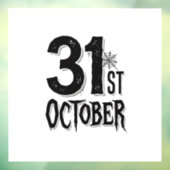 ヴィンテージ 10月31日 ハロウィン タイポグラフィ デザイン_1 ウィンドウサイン (シート3)