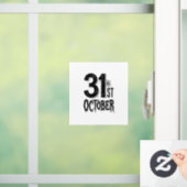 ヴィンテージ 10月31日 ハロウィン タイポグラフィ デザイン_1 ウィンドウサイン (ホーム)