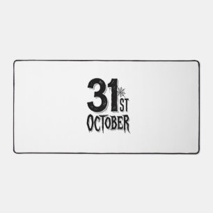 ヴィンテージ 10月31日 ハロウィン タイポグラフィ デザイン_1 デスクマット