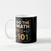 ヴィンテージ 100日 学校 数学の方程式 計算して コーヒーマグカップ (左)