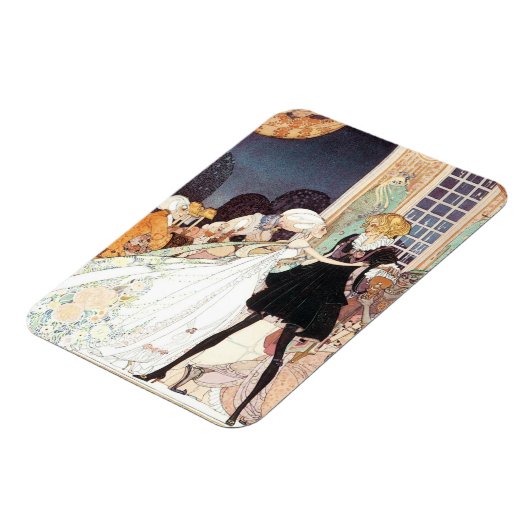 ヴィンテージ 12人の踊るプリンセスたち by ケイ・ニールセン マグネット (左側)