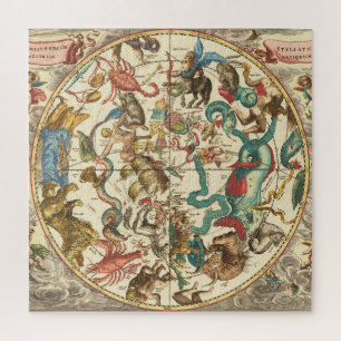 ヴィンテージ 1660年 南半球星図 ジグソーパズル