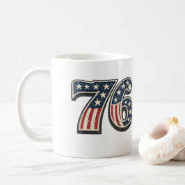 ヴィンテージ 1776 アメリカ国旗 ナンバー76 愛国 コーヒーマグカップ