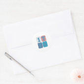ヴィンテージ 1776 愛国パッチワーク ラウンドシール (封筒)
