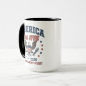 ヴィンテージ 1776-2026 アメリカ建国250周年記念 セラミック マグカップ (正面左)
