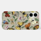 ヴィンテージ 1842 蝶 ガ 花 の植物画 Case-Mate iPhoneケース (裏面 (横))