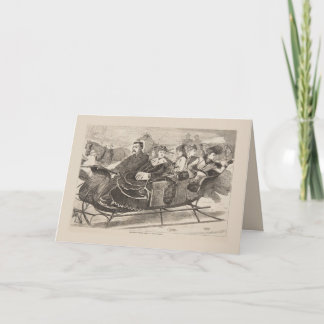 ヴィンテージ 1869年 クリスマスカード | ウィンスロー・ホーマー カード