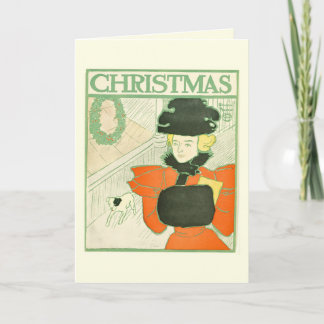 ヴィンテージ 1898年 クリスマスカード | エドワード・ペンフィールド カード