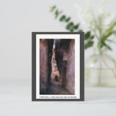 ヴィンテージ 1900年 カイロ エジプト ズウェイラ近くの小道 ポストカード (スタンド正面)