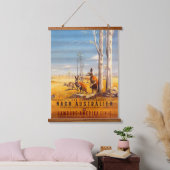 ヴィンテージ（1930年代）ドイツHAPAGクルーズライン旅行 吊り下げ型タペストリー (寝室)