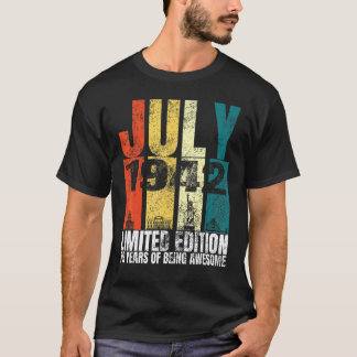 ヴィンテージ 1942年7月 誕生日 コスチューム 79歳 79回目のお誕生日おめでとう Tシャツ