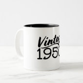 ヴィンテージ 1950年代 ツートーンマグカップ (正面左)