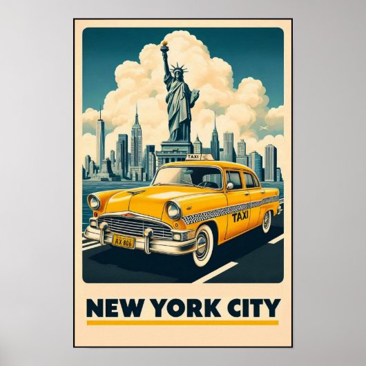 ヴィンテージ 1955 ニューヨークシティ旅行ポスター ポスター (正面)