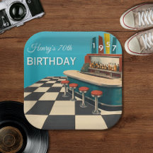 ヴィンテージ 1957 レトロダイナー 70歳の誕生日 