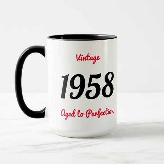 ヴィンテージ 1958 完熟 60歳 誕生日パーティー マグカップ (左)